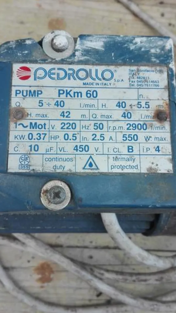 7#3783 Pompe elettriche Pedrollo e Mercedes