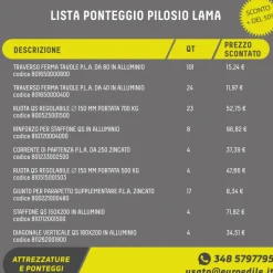 Ponteggio LAMA PILOSIO usato