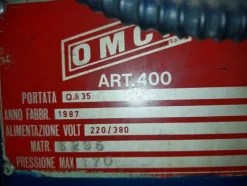 14#7842 Ponte sollevatore OMCN 400