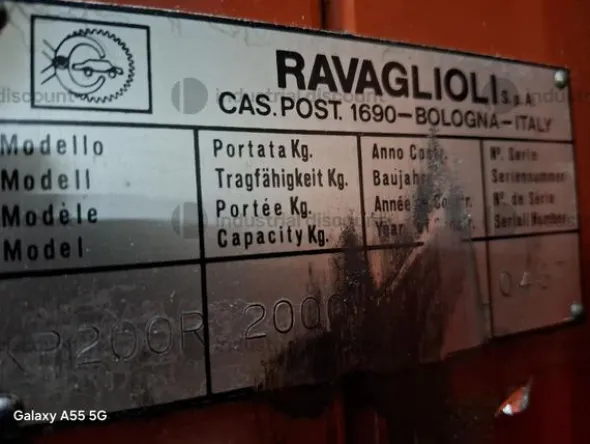 2#9895 Ponti sollevatore a 2 colonne Ravaglioli