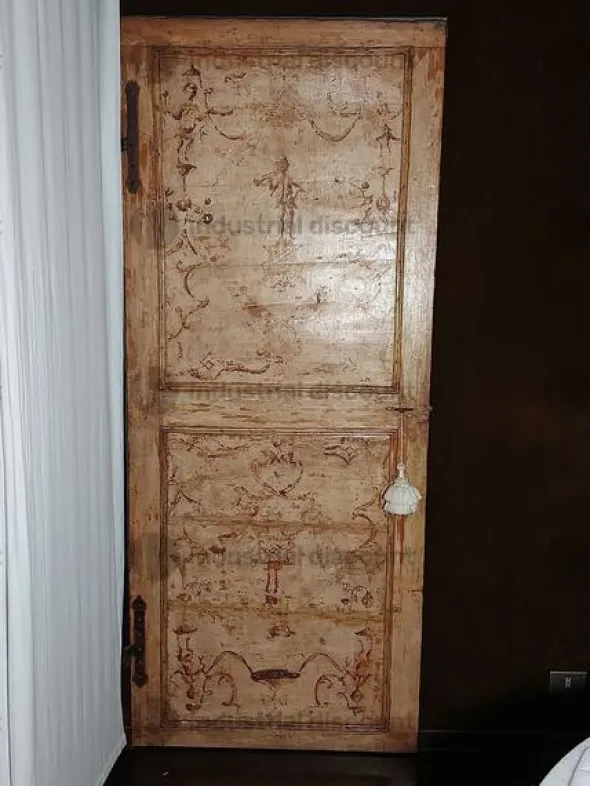 12#8837 Porte in legno decorate
