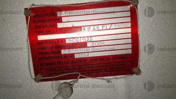 1#9600 Pressa a iniezione BMB 1300/28PI