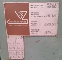 PRESSA A INIEZIONE Z150/250