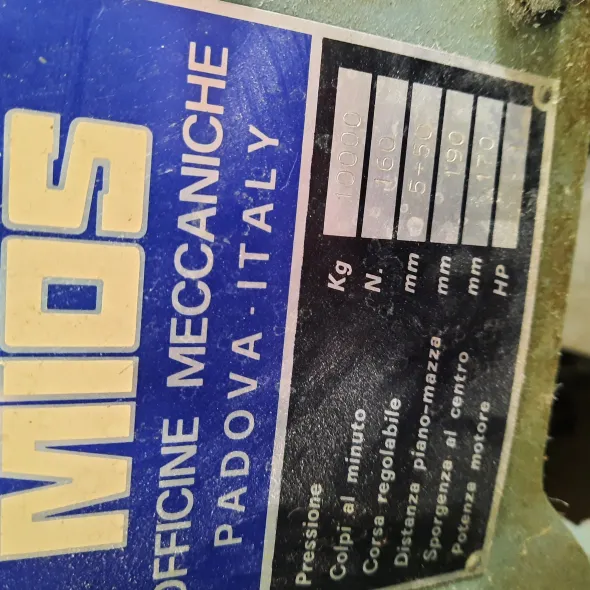 Pressa eccentrica Mios 10Ton