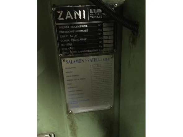 Pressa eccentrica ZANI. 63 ton