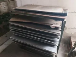 7#8878 Pressa Gozzini 1906 e piastre varie Mostardini