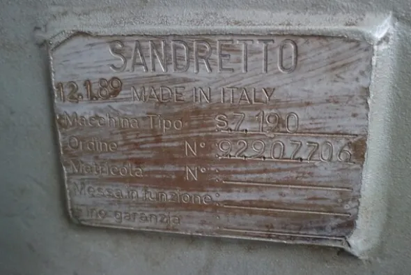 30#5528 Pressa iniezione Sandretto