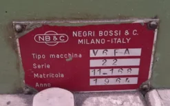 PRESSA OLEODINAMICA NEGRI&BOSSI V6FA