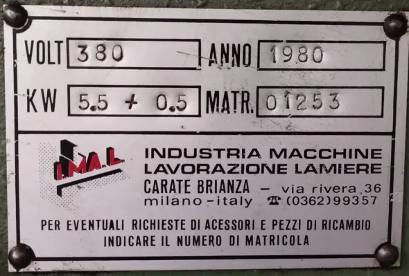 Pressa Piegatrice IMAL 3000 X 50 Ton USATA