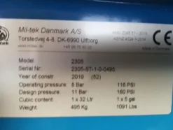 4#4394 Pressa pneumatica Mil-Tek 2305