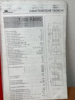 6#8297 Pressa Ross 100 Ton con avanzamento automatico Micromel