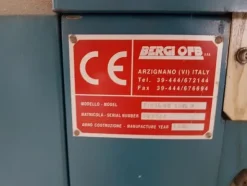 1#3139 Pressa rotativa Bergi e trasportatore aereo