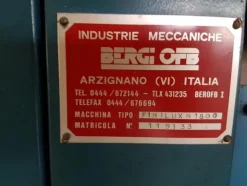 1#3139 Pressa rotativa Bergi e trasportatore aereo