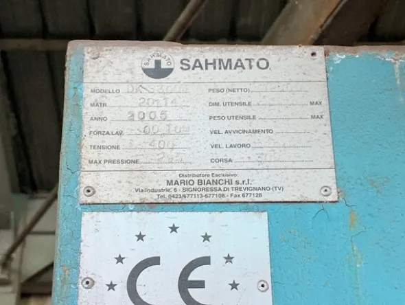 12#6949 Pressa Sahmato DKS 300 T