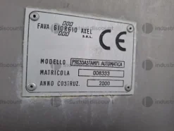 6#9551 Pressa stampi automatica Fava Giorgio Axel