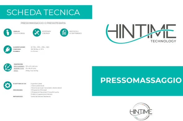 Pressomassaggio HIN TIME 3 in 1 Professionale