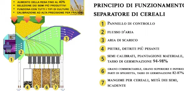 Pulitore Calibratore per Sementi e Cereali ASM 5 t/h