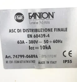 Quadro di distribuzione primario per cantiere Fanton