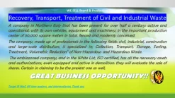Recovery Transport Treatment of Civil Industrial Waste