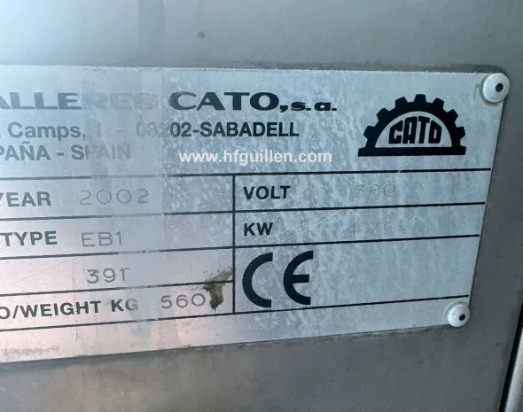 REF-2283 INSACCATRICE CONTINUA SOTTOVUOTO CATO