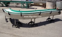 REF-1071 NASTRO TRASPORTATORE MODULARE A CURVA 90º