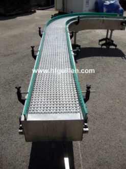 REF-1071 NASTRO TRASPORTATORE MODULARE A CURVA 90º
