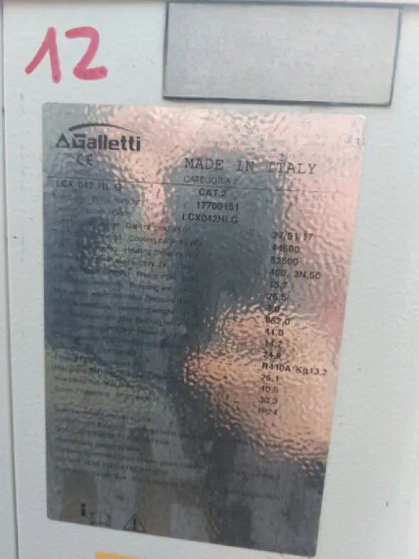 2#8288 Refrigeratore Galletti