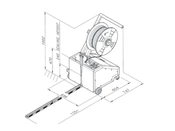 Reggiatrice TP-202MV Nuova