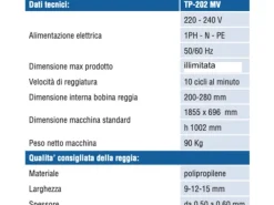 Reggiatrice TP-202MV Nuova
