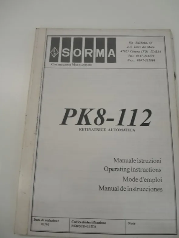 8#4790 Retinatrice Sorma Pk8