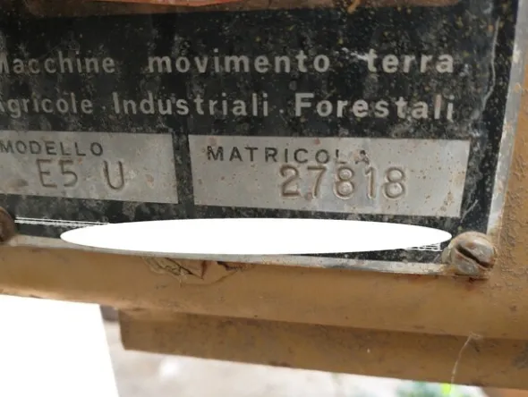 9#5701 Retroescavatore Benfra E5U