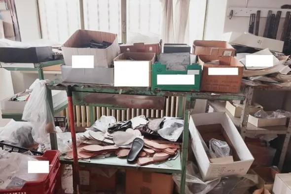 1#7467 Rimanenze di magazzino per produzione di calzature