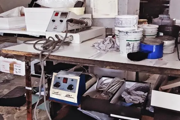 1#7467 Rimanenze di magazzino per produzione di calzature