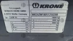2#9590 Rimorchio Krone