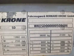 22#9064 Rimorchio Krone