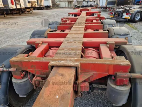 12#9064 Rimorchio porta container allungabile marca OMT