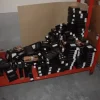 1#7624 Roltoli di tessuto e scaffali