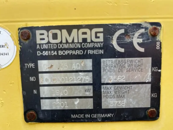 1#8052 Rullo compressore Bomag e forca in ferro