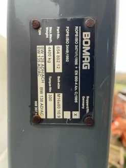1#8052 Rullo compressore Bomag e forca in ferro