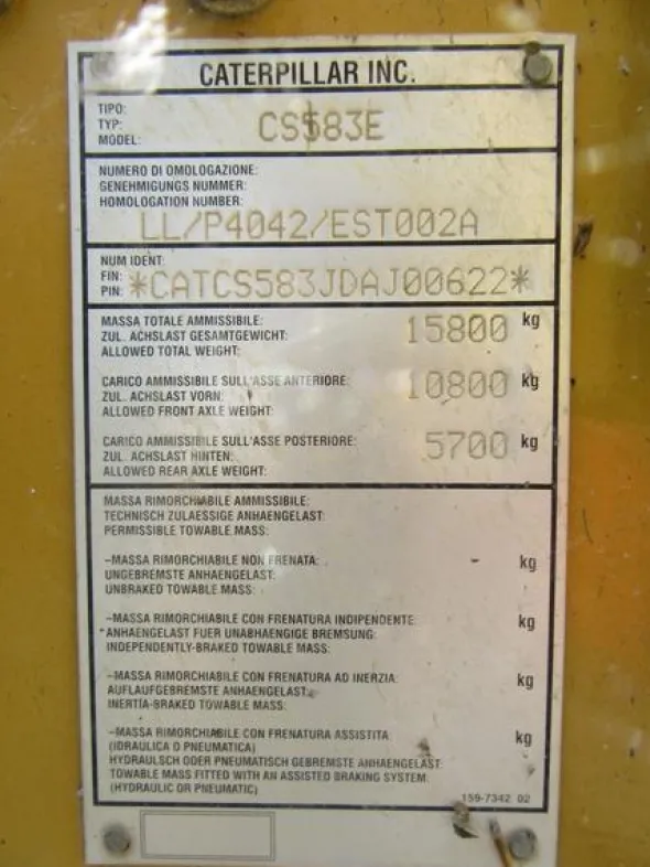 202#3141 Rullo compressore Caterpillar