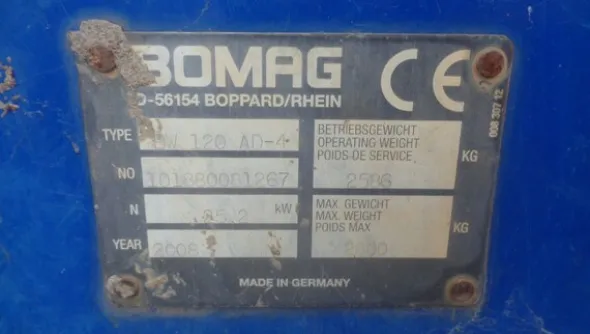 20#7214 Rullo vibrante Bomag