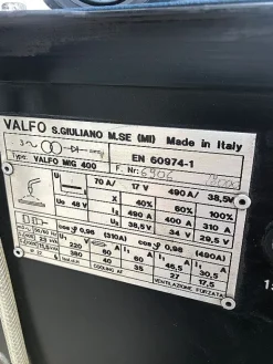 Saldatrice a filo Valfo MIG 400