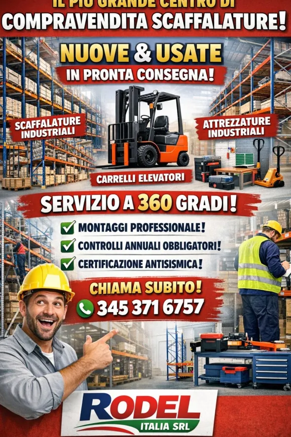 Scaffalatura certificata Rodel Italia