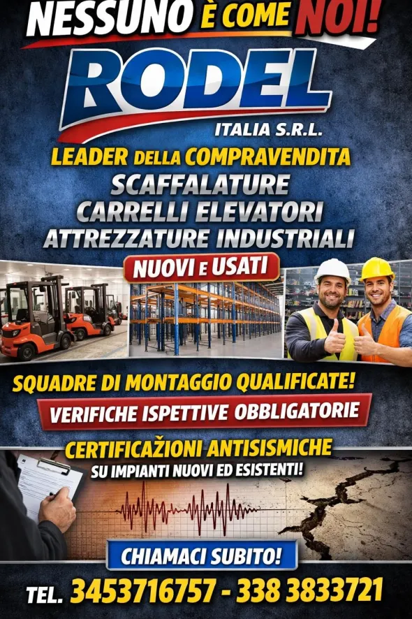 Scaffalatura certificata Rodel Italia