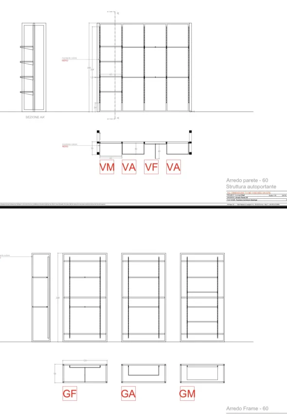 Scaffalature usate per negozio