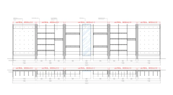 Scaffalature usate per negozio