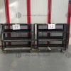 14#9552 Scaffali neri con ruote