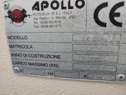 8#7247 Scantonatrice Apollo TV204