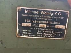 SCORNICATRICE WEINING anno 1968