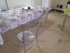6#10254 Sedie in policarbonato trasparente